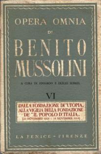 Opera Omnia di Benito Mussolini. Vol. VI - copertina
