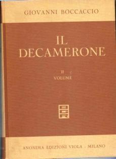 Decamerone - Giovanni Boccaccio - copertina