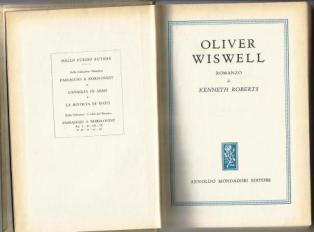 Oliver Wiswell - Kenneth Roberts - copertina