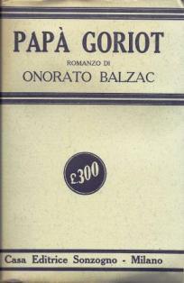 Papà Goriot - Honoré de Balzac - copertina