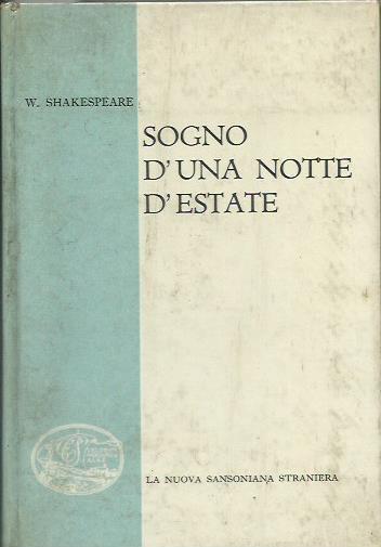 Sogno d'una notte d'estate - William Shakespeare - copertina