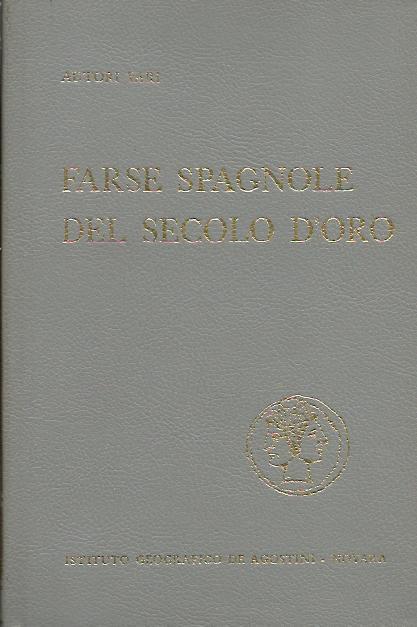 Farse Spagnole Del Secolo D'Oro - copertina