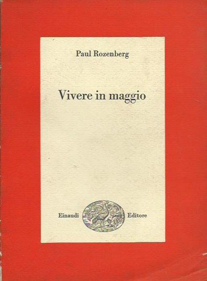 Vivere in maggio - Paul Rozenberg - copertina