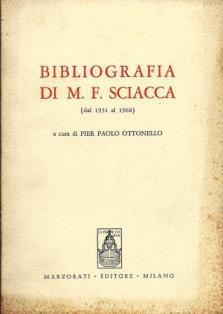 Bibliografia di M.F.Sciacca - copertina