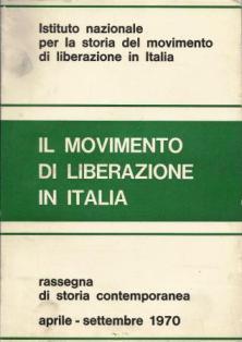 Il movimento di liberazione in Italia Aprile-Settembre 1970 - copertina