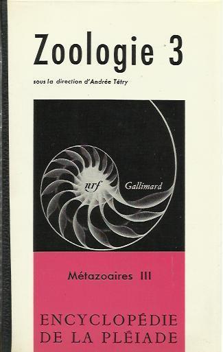 Zoologie 3 - Andrée Tétry - copertina