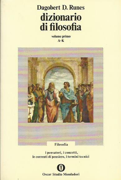 Dizionario di Filosofia 1 - Dagobert D. Runes - copertina