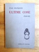Ultime cose - Ugo Manzoni - copertina