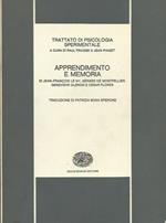 Trattato di Psicologia Sperimentale Apprendimento e Memoria
