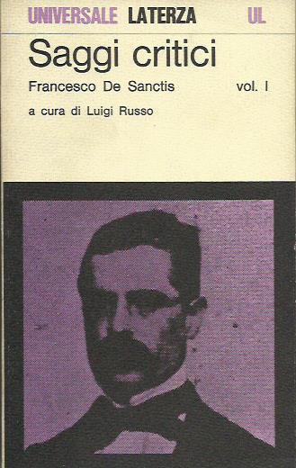 Saggi Critici volume I - Francesco De Sanctis - copertina