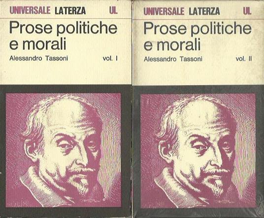 Prose politiche e morali - Alessandro Tassoni - copertina