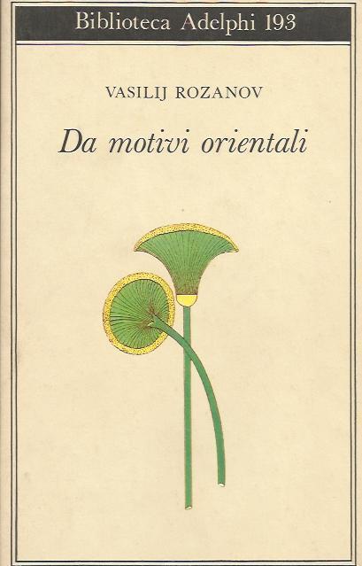 Da motivi orientali - Vasilij Rozanov - copertina