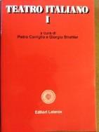 Teatro italiano I - copertina