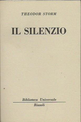 Il Silenzio - Theodor Storm - copertina