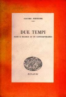 Due tempi note e ricordi di un contemporaneo - Giacomo Perticone - copertina