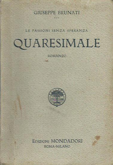 Quaresimale - Giuseppe Brunati - copertina