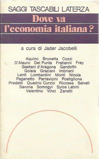 Dove va l'economia italiana? - copertina