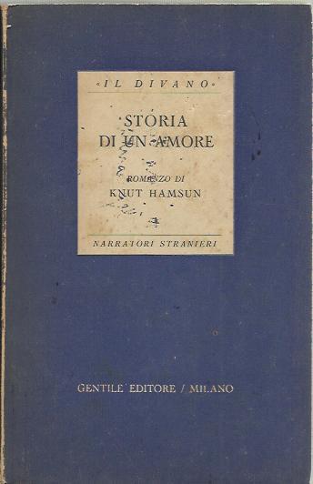 Storia di un amore (Victoria) - Knut Hamsun - copertina