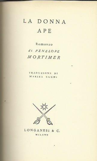 La donna ape - Penelope Mortimer - copertina