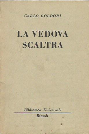 La vedova scaltra - Carlo Goldoni - copertina