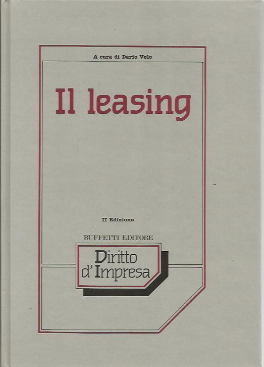 Il leasing - copertina