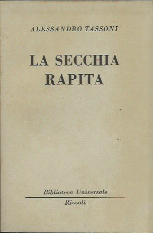 La secchia rapita - Alessandro Tassoni - copertina