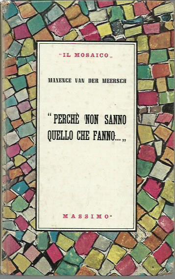 Perché non sanno quello che fanno - Maxence Van der Meersch - copertina
