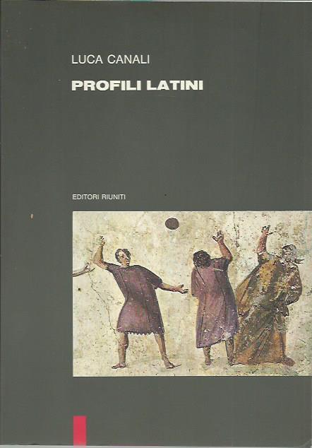Profili latini - Luca Canali - copertina