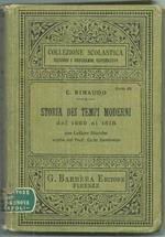 Storia Dei Tempi Moderni Dal 1559 Al 1815 - Corso Di Storia Generale Per I Ginnasi - Licei Moderni
