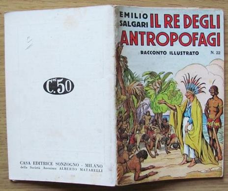 Il Re Degli Antropofagi. I Racconti Di Avventure N.22 - Emilio Salgari - copertina