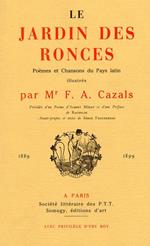 F.A. Cazals. Le Jardin des Ronces. Poèmes et Chansons du Pays Latin