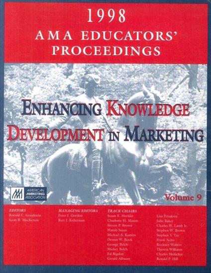 Ama Educator's Proceedings 1998. Enhancing Knowledge Development in Marketing. Volume 9 - copertina