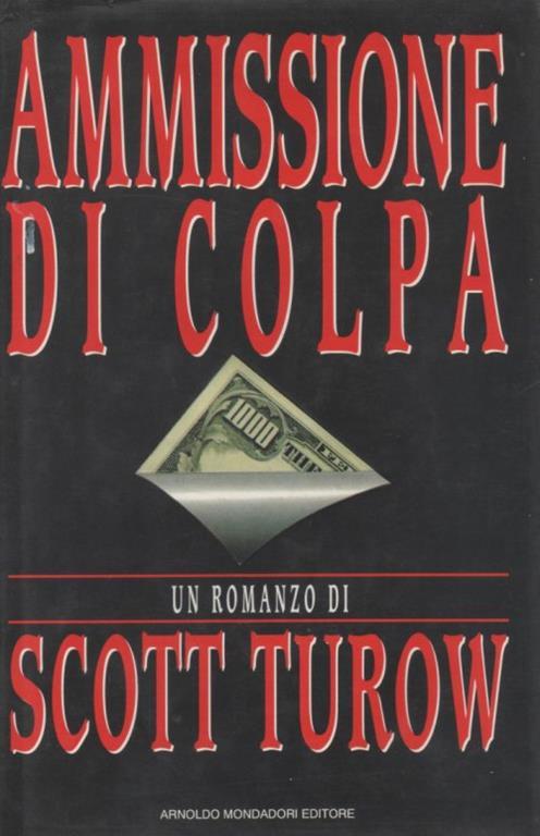 Ammissione di colpa - copertina