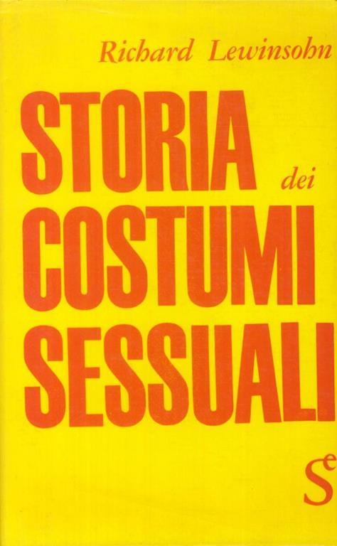 Storia di Costumi Sessuali - copertina