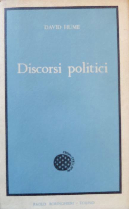 Discorsi politici - David Hume - copertina