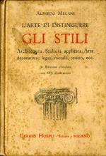 L' arte di distinguere gli stili: architettura, scultura applicata, arte decorativa: legni, metalli, tessuti, ecc. Manuale Hoepli