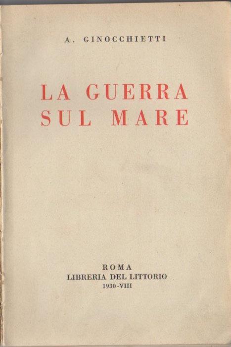 La guerra sul mare - Angelo Ginocchietti - copertina