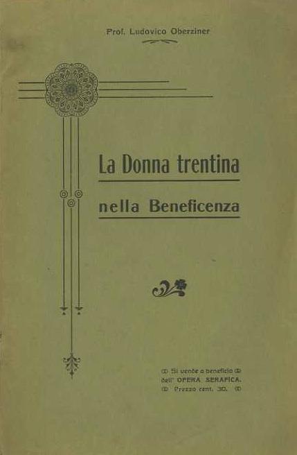 La donna trentina nella beneficenza - Lodovico Oberziner - copertina
