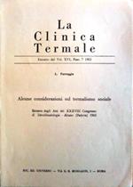 La clinica termale. alcune considerazioni sul termalismo sociale
