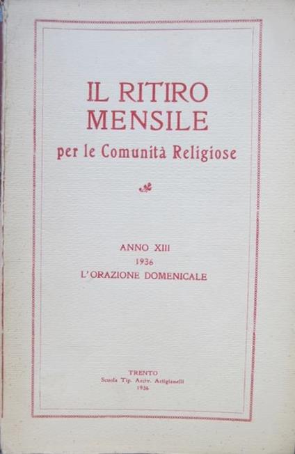 L' orazione domenicale - copertina