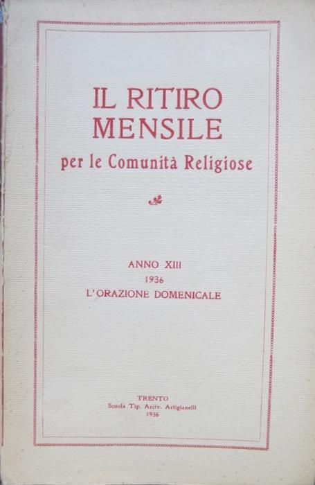 L' orazione domenicale - copertina