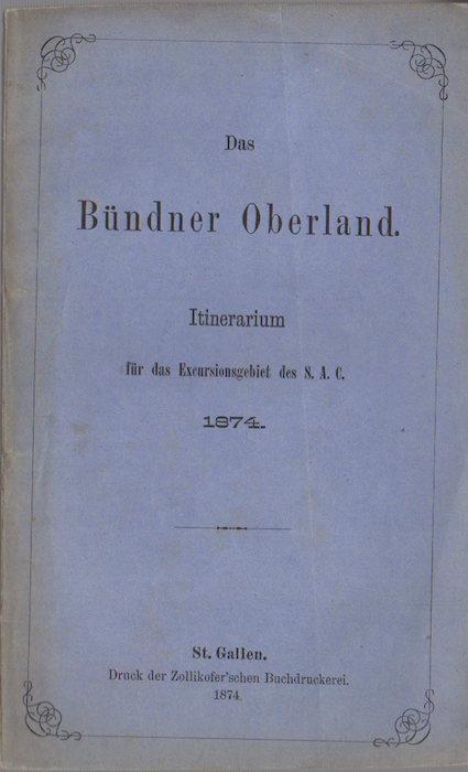Das Bündner Oberland - copertina