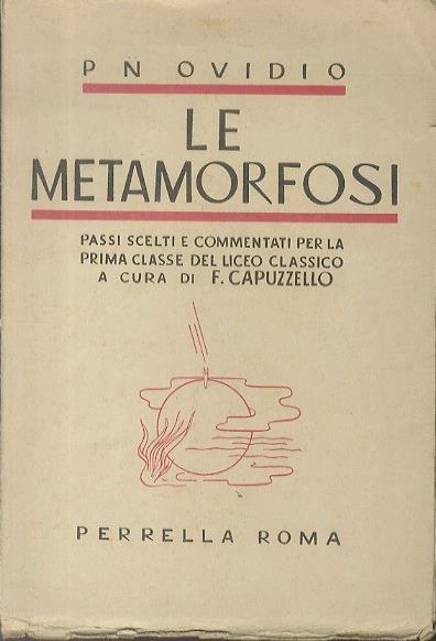 Le metamorfosi - P. Nasone Ovidio - copertina