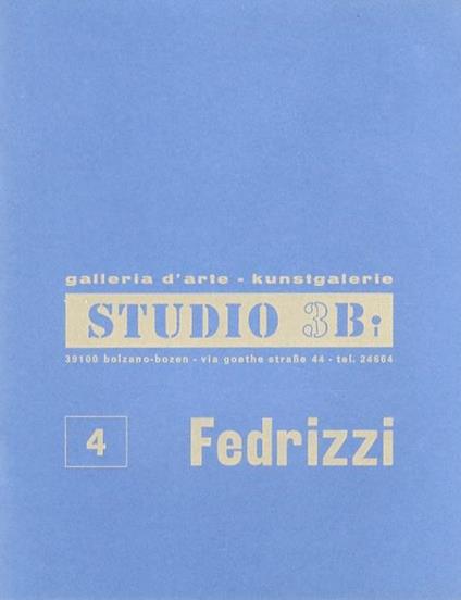 Fedrizzi: 18/IV/1970 - 4/V/1970. 4 - copertina