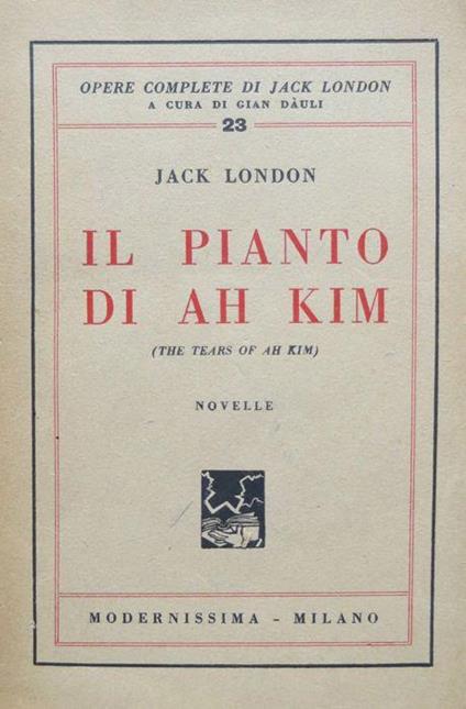 Il pianto di Ah Kim: novelle - copertina