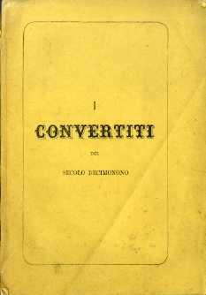 I convertiti del secolo decimonono - Abraham Michael Rosenthal - copertina