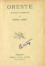 Oreste: tragedia in cinque atti