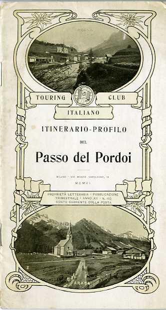 Itinerario-profilo del Passo del Pordoi - Ottone Brentari - copertina