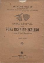 Carta sciistica della zona Bernina Scalino: scala 1:25.000. In testa al front.: Sci club Milano Sezione di Milano del Club alpino italiano
