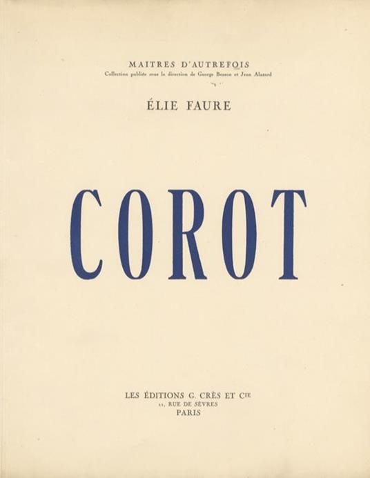 Corot - Élie Faure - copertina